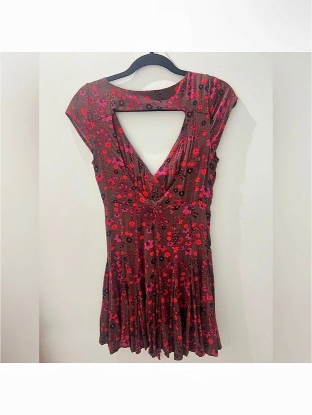 Free People Want Your Love Mini Dress in Black & Red - Picture 5 of 5
